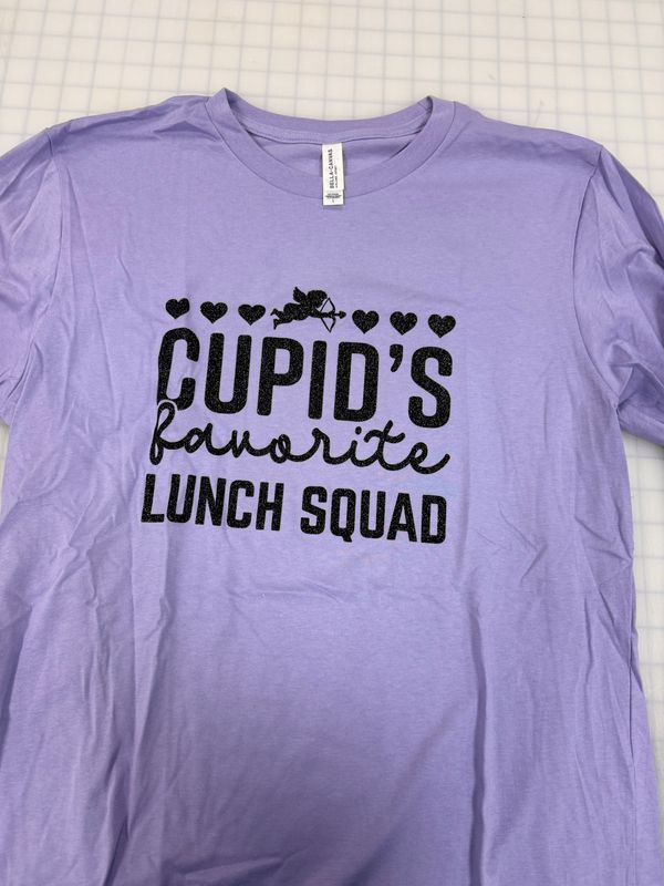 (L) Cupid's Favorite Lunch Squad  - Short Sleeve Purple