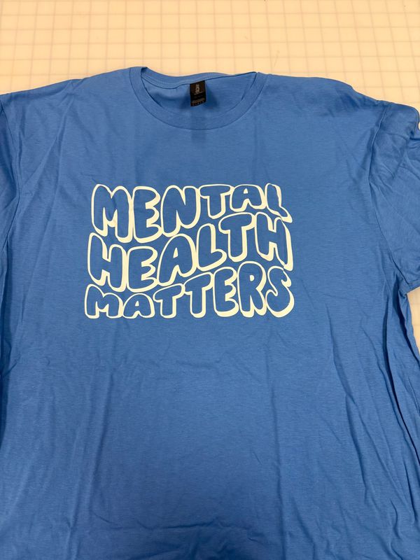 (L) Mental Health Matters  - Short Sleeve Blue