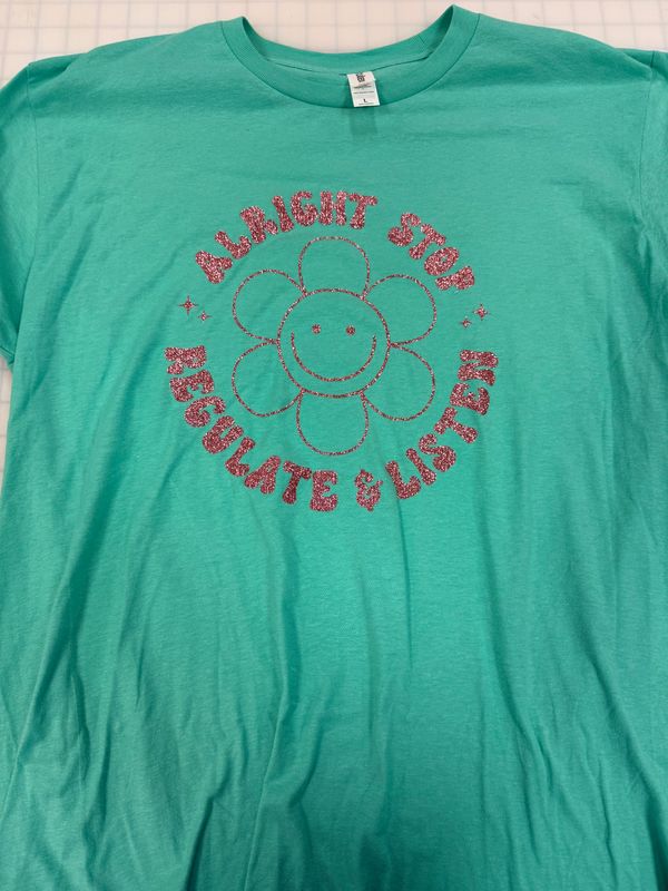 (L) Regulate & Listen  - Short Sleeve Mint