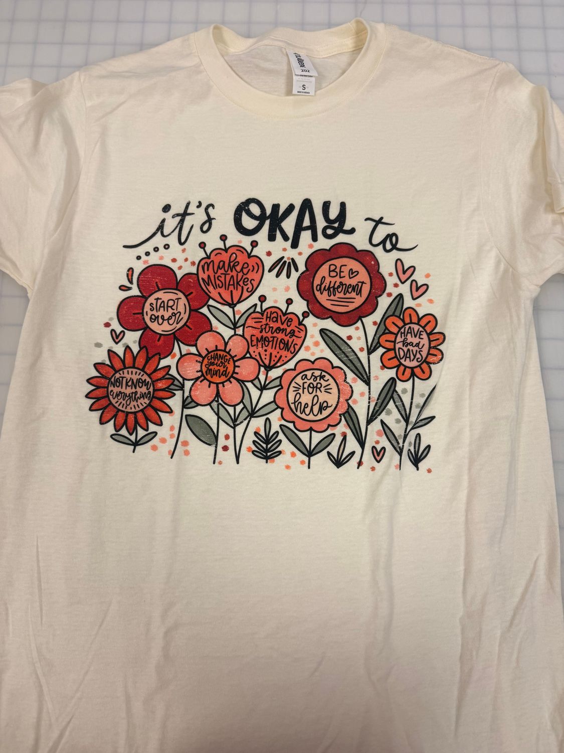 (S) It's Okay - Short Sleeve Natural