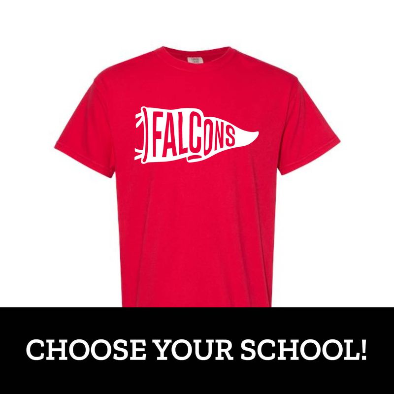 Customizable School Pennant Short Sleeve Customizable School Pennant Short Sleeve