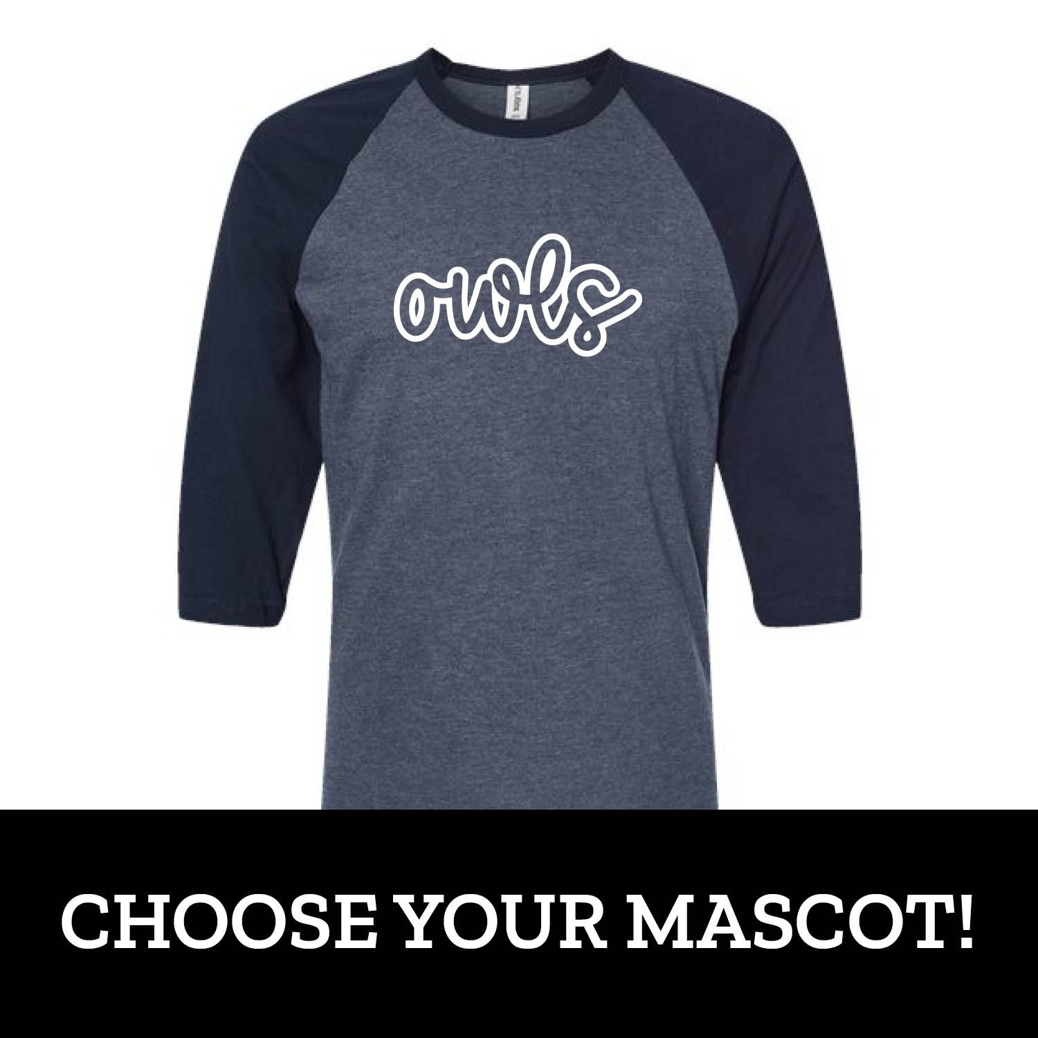 Customizable School Script Raglan