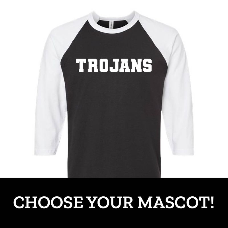 Customizable School Sporty Raglan Customizable School Sporty Raglan