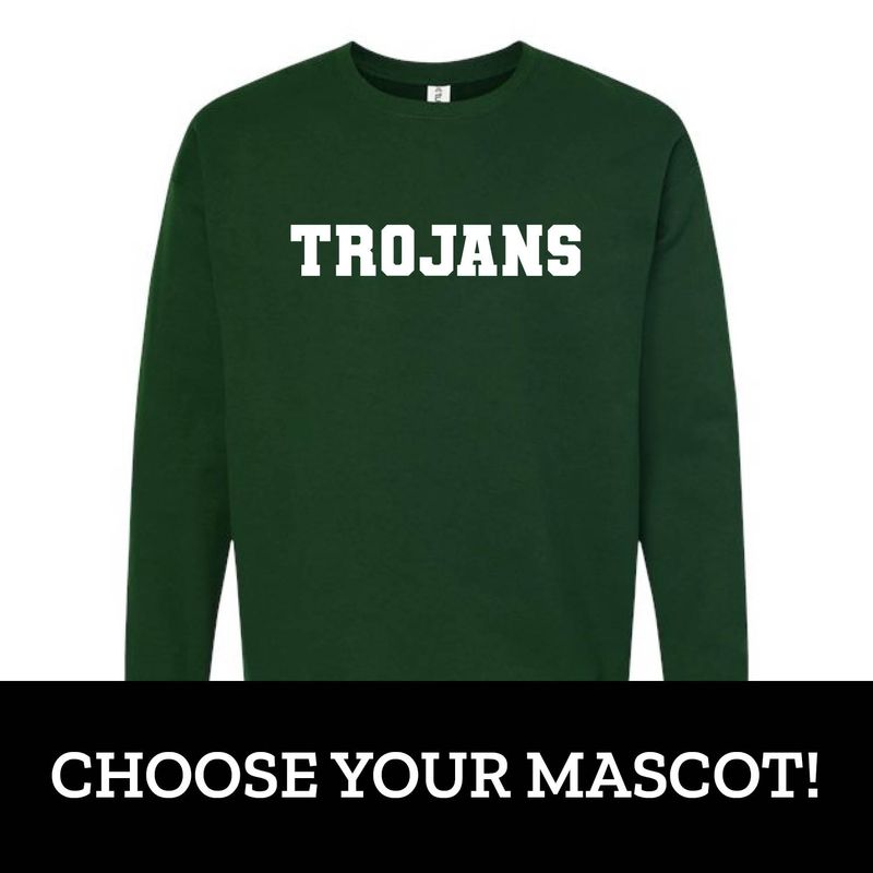 Customizable School Sporty Fleece Crew Customizable School Sporty Fleece Crew