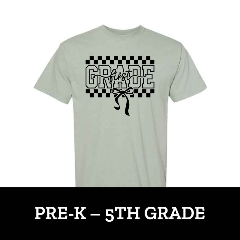 Customizable Bow Grade (PreK-5th) Short Sleeve Customizable Bow Grade (PreK-5th) Short Sleeve