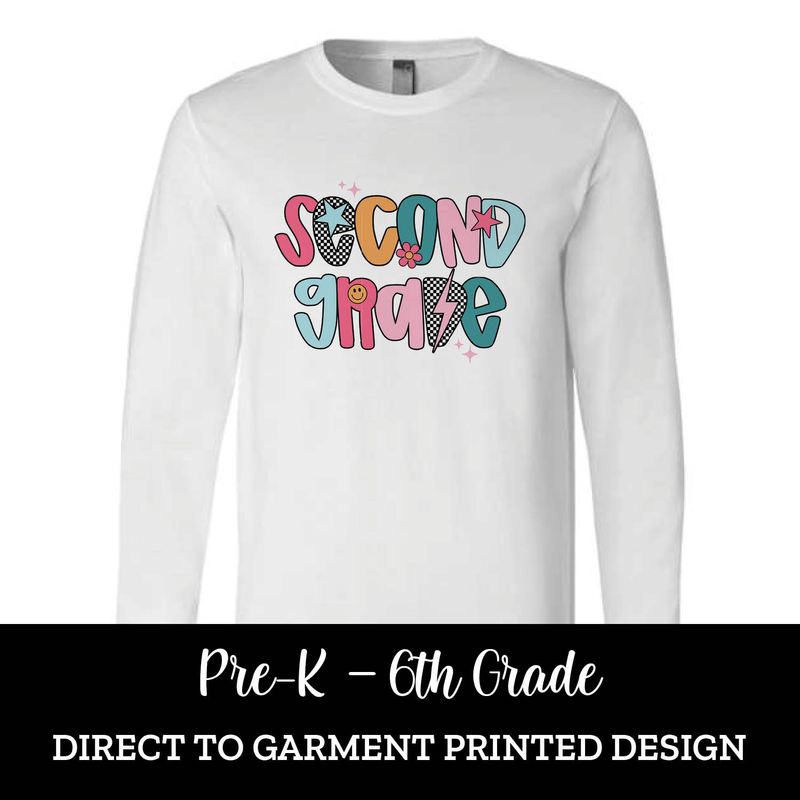 Colorful Grade (PreK-6th) Long Sleeve Colorful Grade (PreK-6th) Long Sleeve