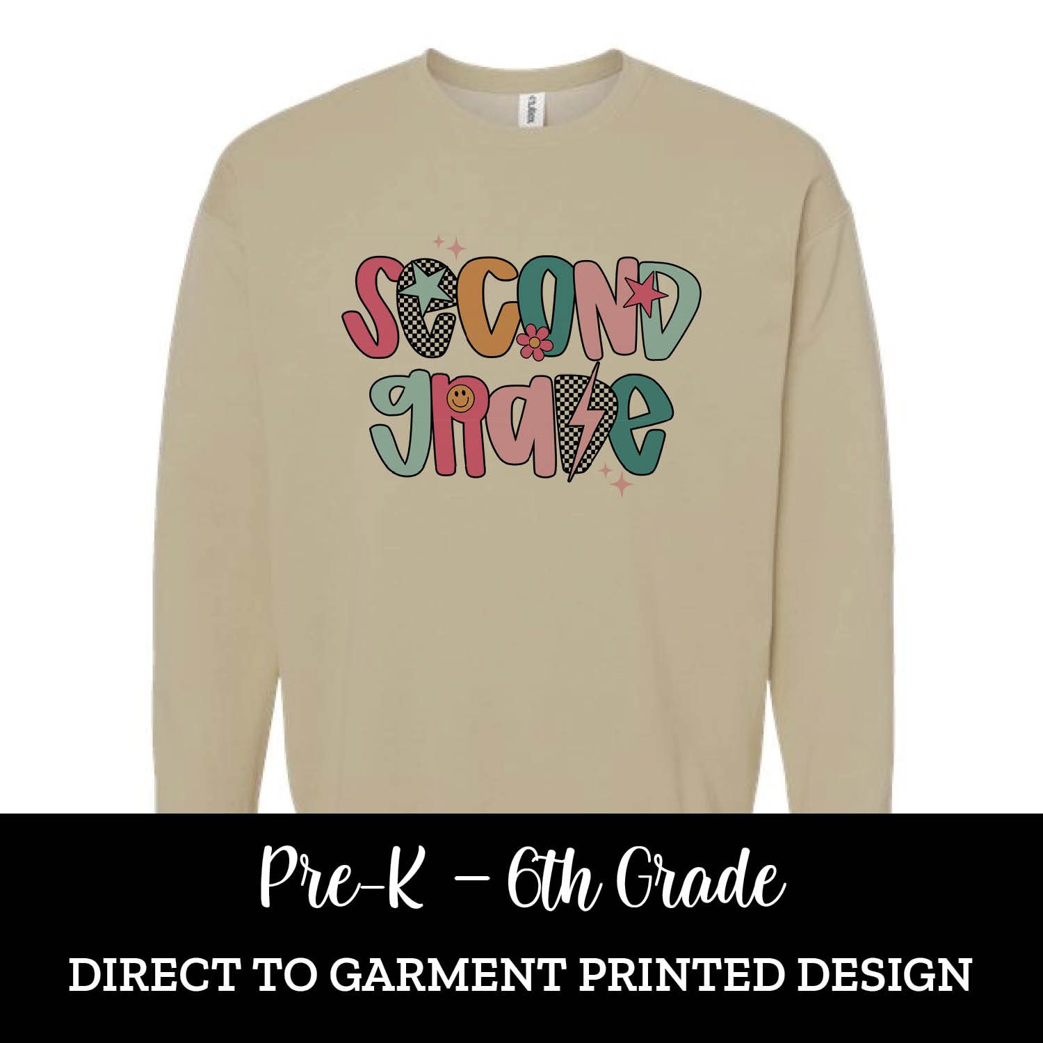 Colorful Grade (PreK-6th) Fleece Crew