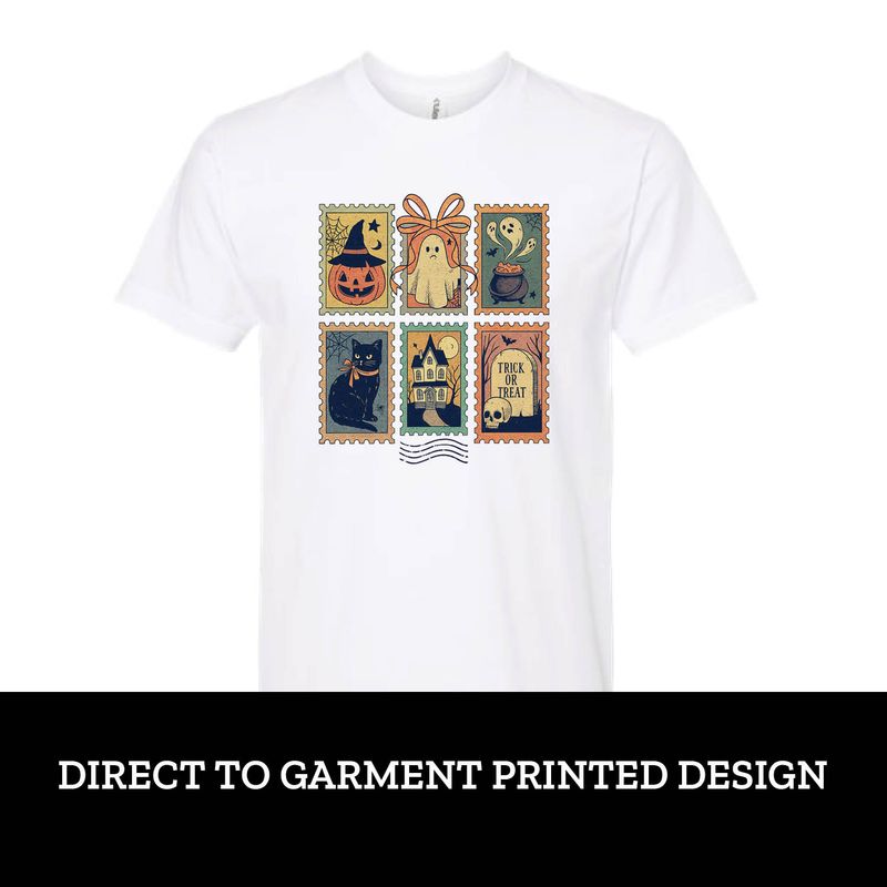Halloween Stamps Short Sleeve Halloween Stamps Short Sleeve