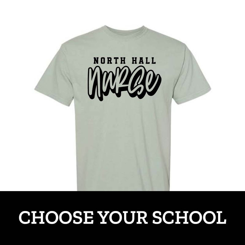 Customizable School Name Nurse Short Sleeve