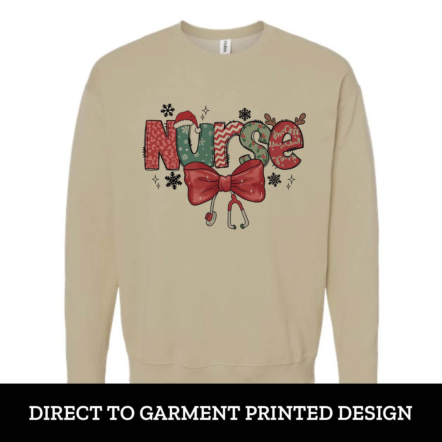 Holiday Nurse Fleece Crew