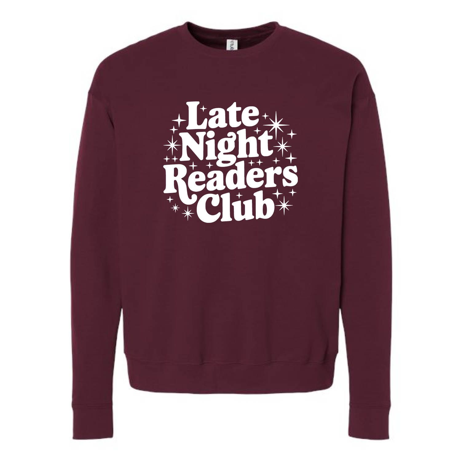 Customizable Late Night Readers Club Fleece Crew