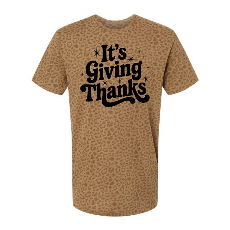 Customizable It's Giving Thanks Short Sleeve Customizable It's Giving Thanks Short Sleeve