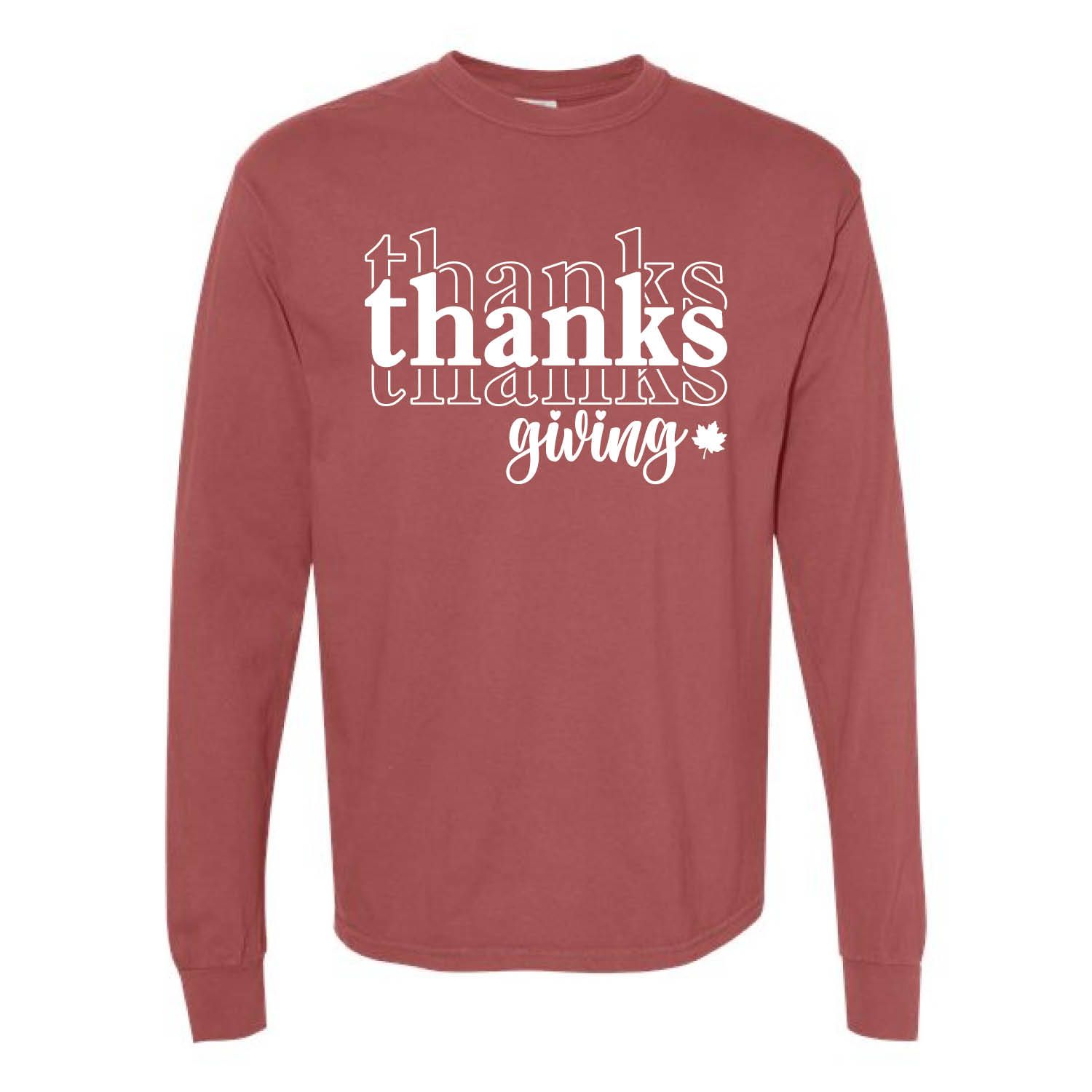 Customizable Thanks Giving Long Sleeve