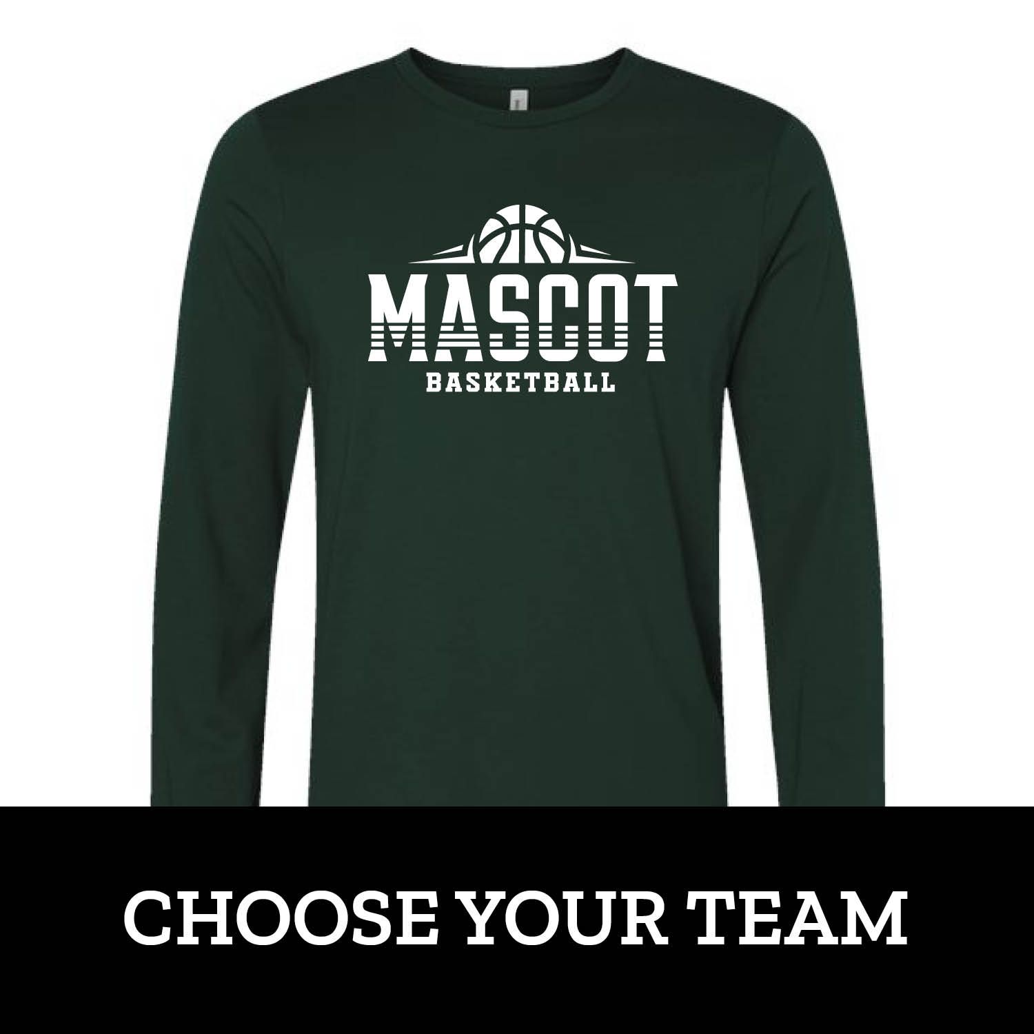 Customizable Basketball Team Stripe Long Sleeve Customizable Basketball Team Stripe Long Sleeve