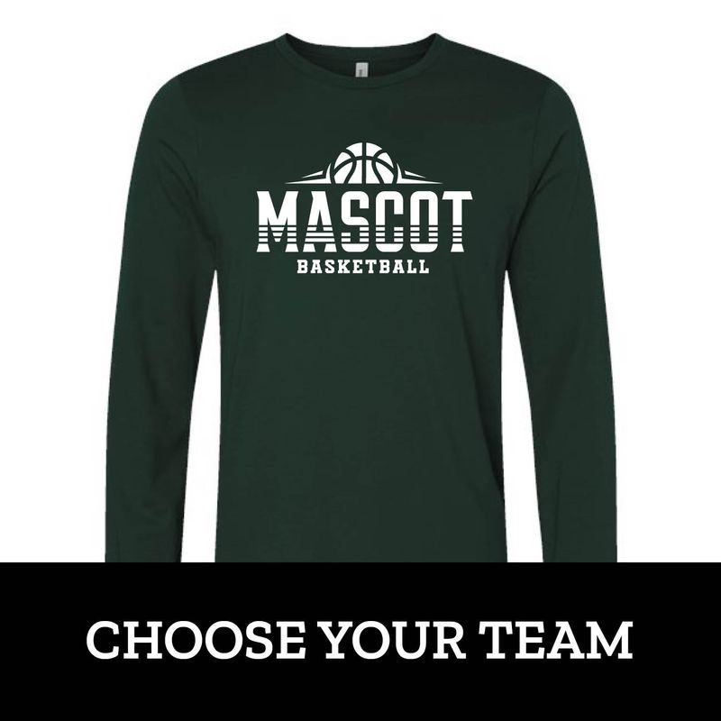 Customizable Basketball Team Stripe Long Sleeve Customizable Basketball Team Stripe Long Sleeve