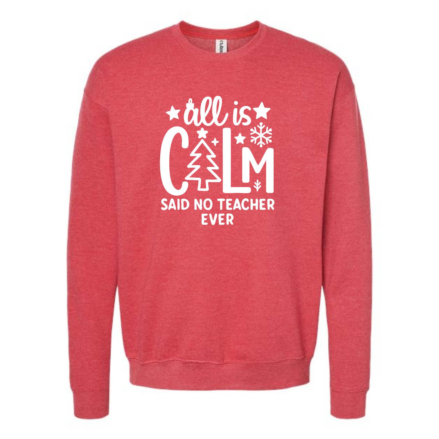 Customizable All is Calm Fleece Crew