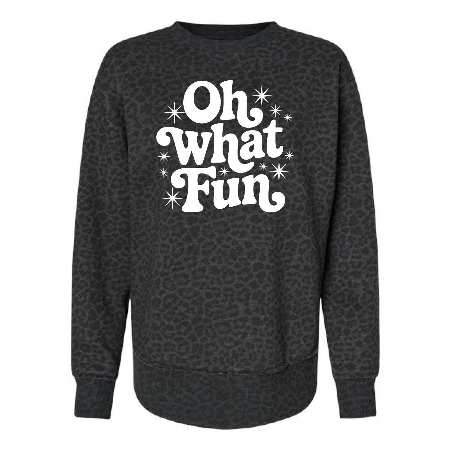 Customizable Oh What Fun Fleece Crew Customizable Oh What Fun Fleece Crew