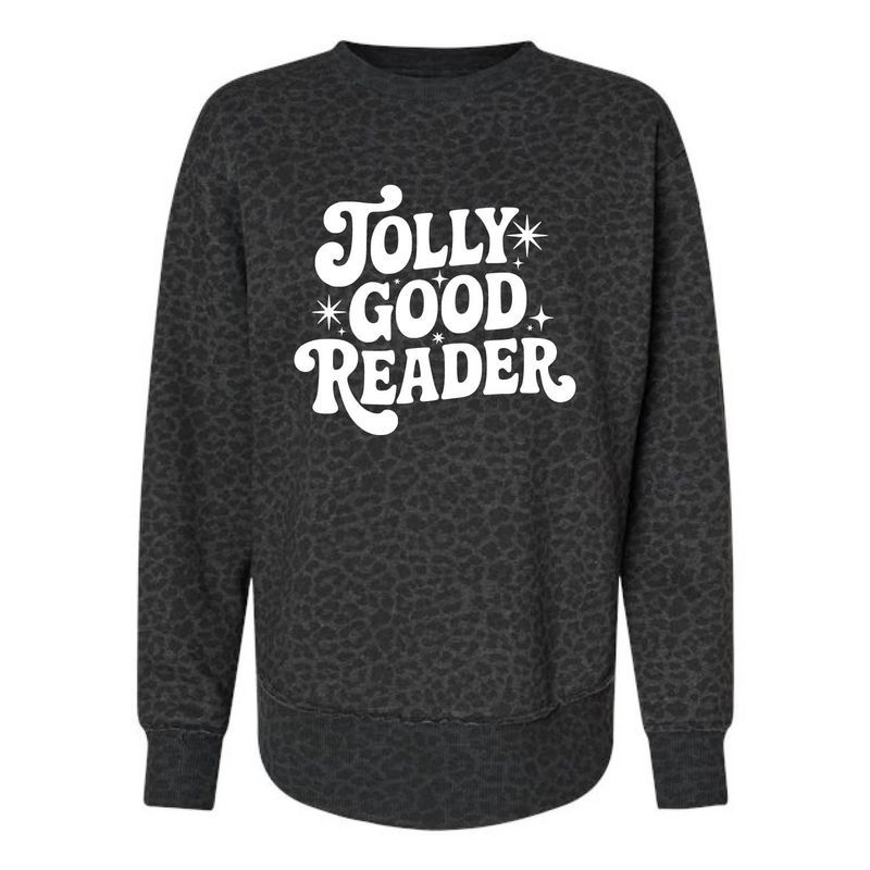 Customizable Jolly Good Reader Fleece Crew Customizable Jolly Good Reader Fleece Crew