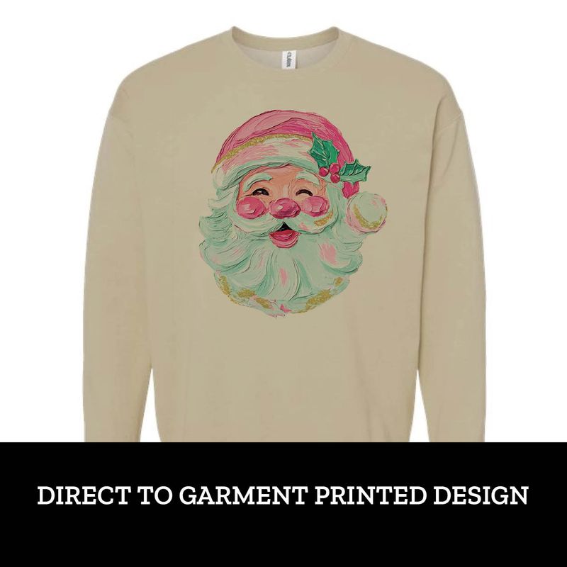 Painted Santa Fleece Crew Painted Santa Fleece Crew