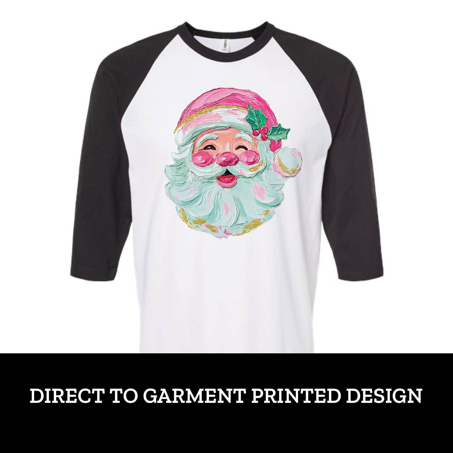 Painted Santa Raglan Painted Santa Raglan