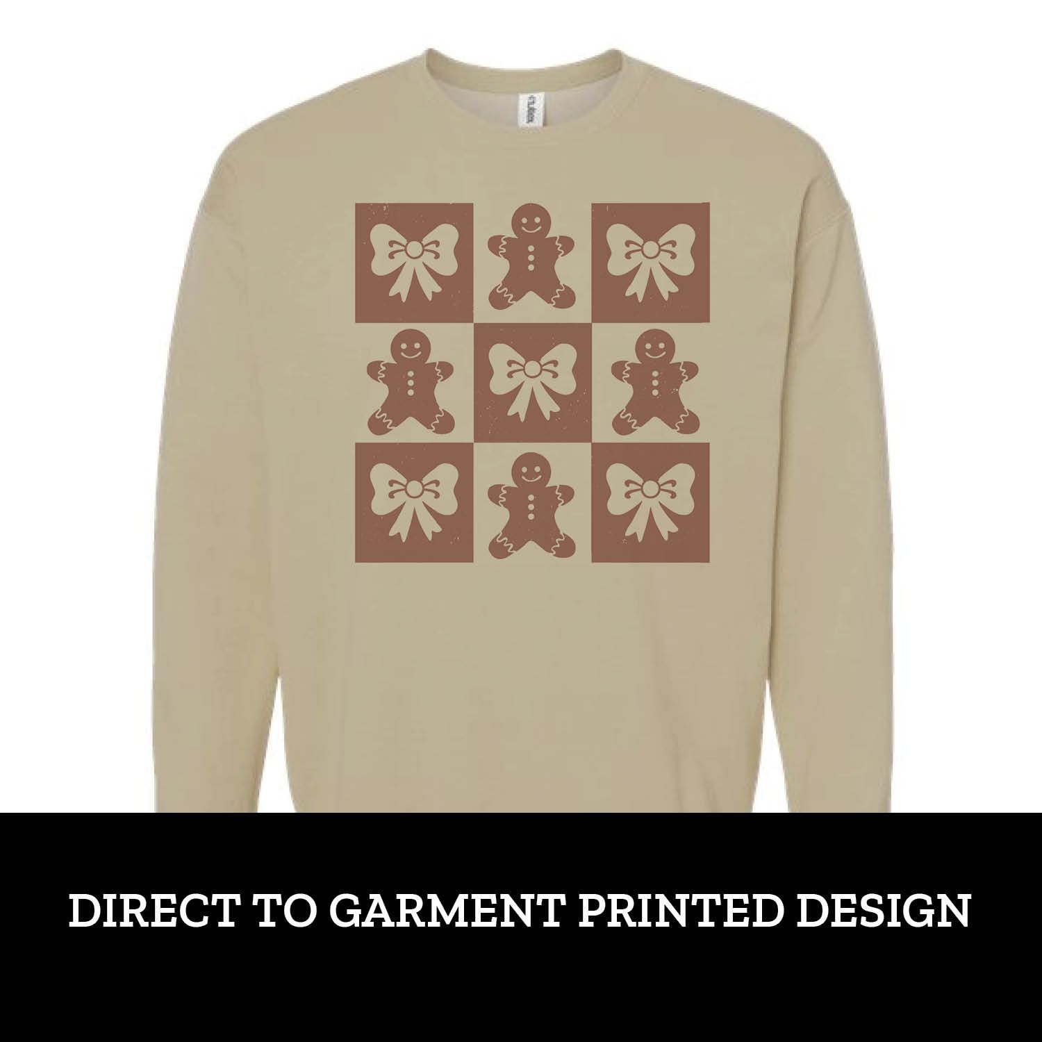 Gingerbread Bow Fleece Crew Gingerbread Bow Fleece Crew