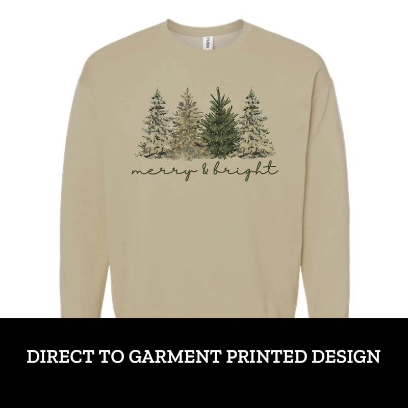 Merry & Bright Trees Fleece Crew Merry & Bright Trees Fleece Crew