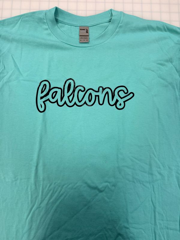 (XL) Falcons Script - Short Sleeve Mint