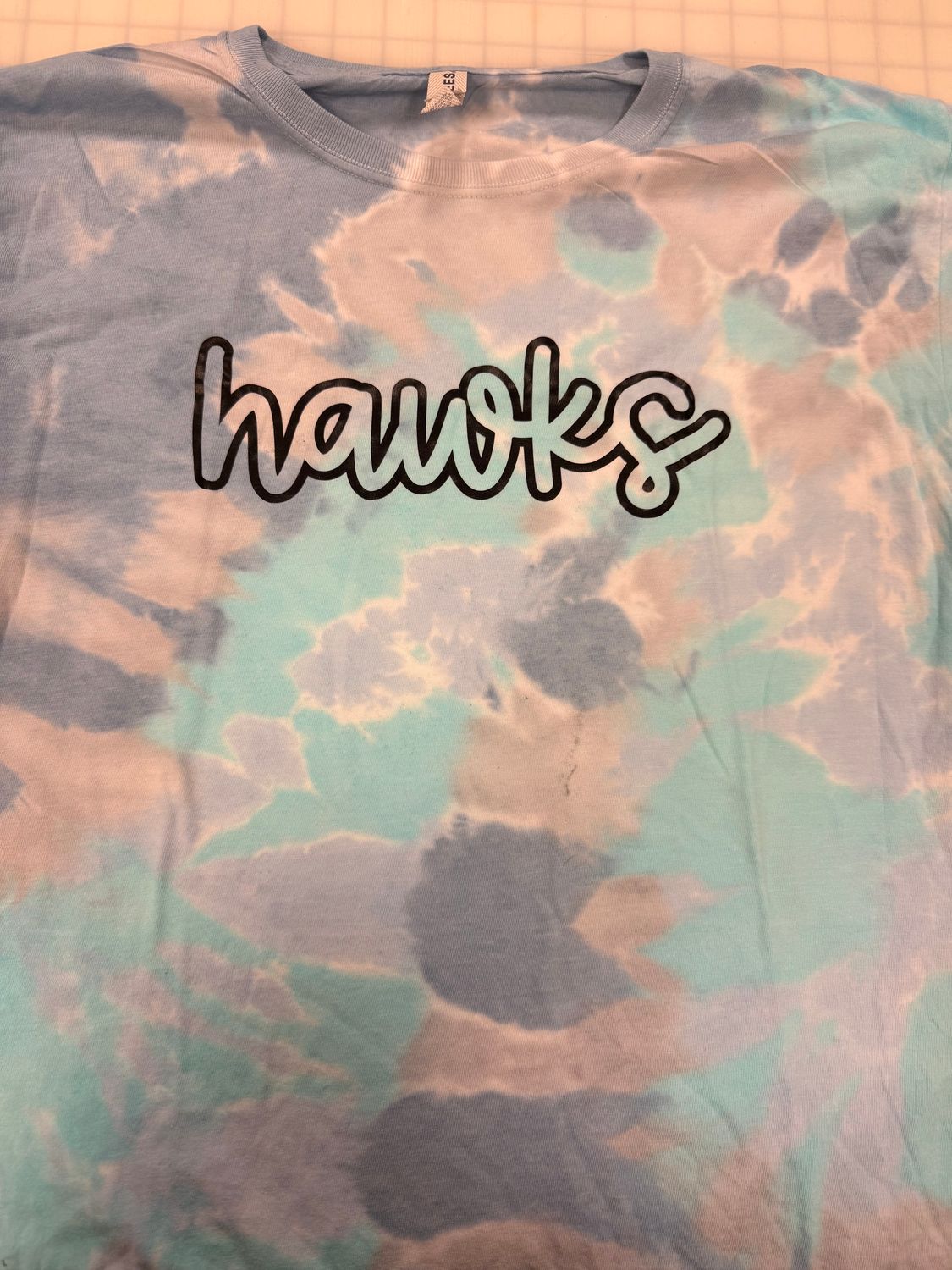 (L) Hawks Script - Short Sleeve Tie Dye (L) Hawks Script - Short Sleeve Tie Dye