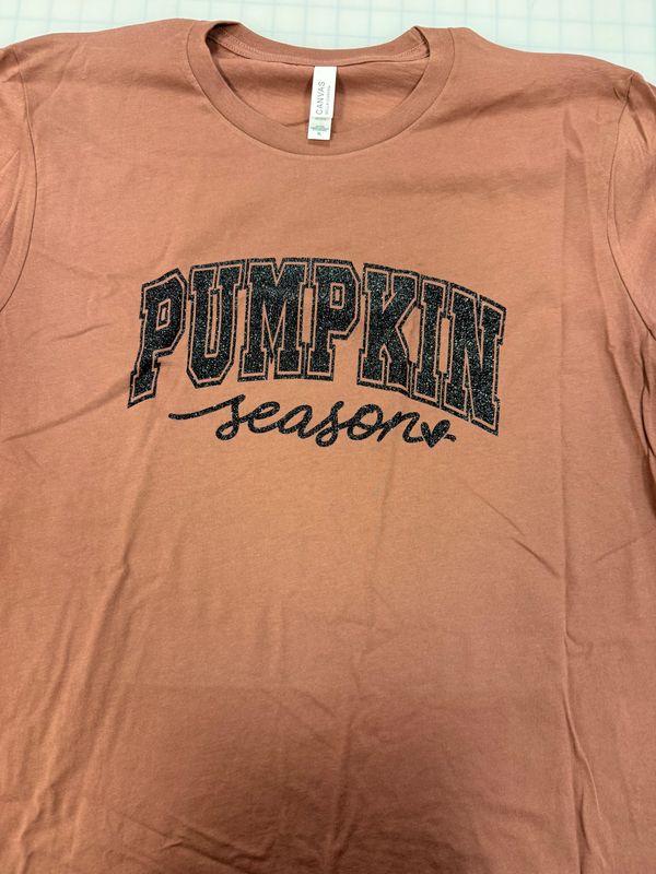 (XL) Pumpkin Season - Short Sleeve Brown
