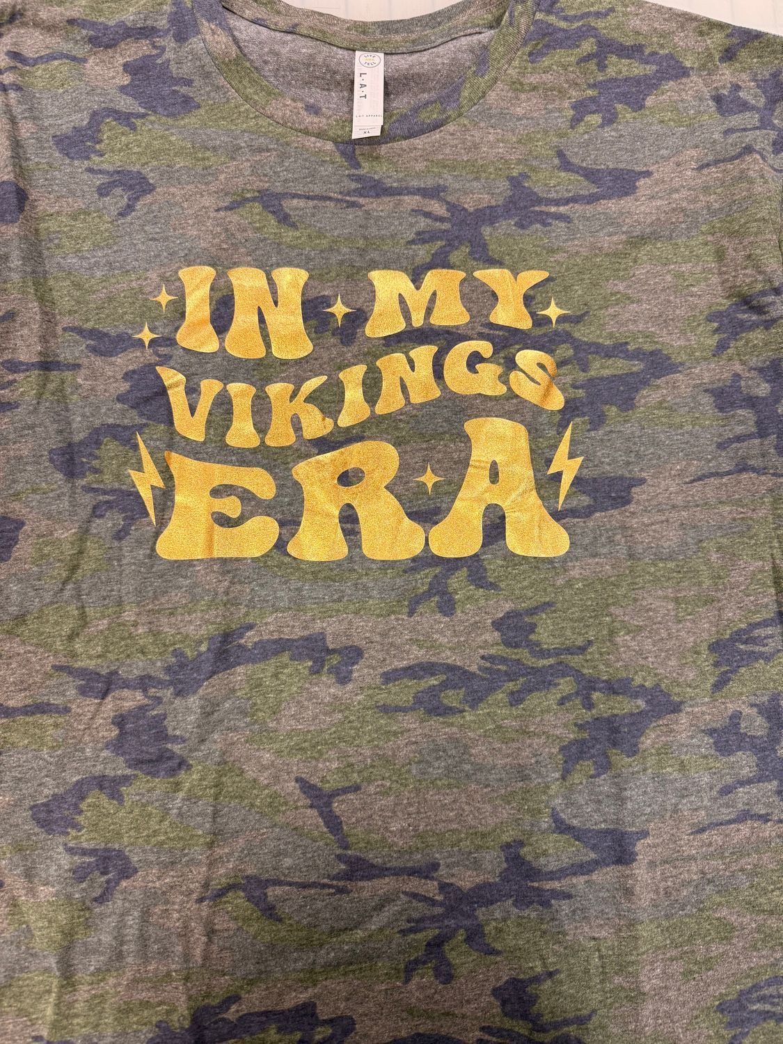 (XL) In My Vikings Era - Short Sleeve Vintage Camo