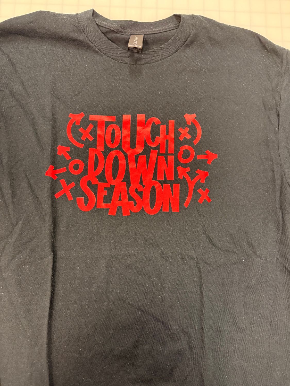 (M) Touch Down Season - Short Sleeve Black