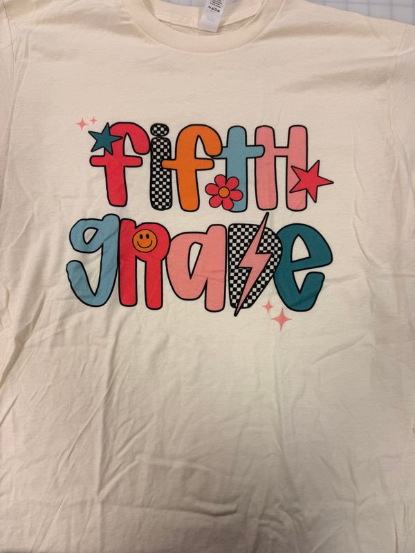 (M) 5th Grade - Short Sleeve Natural