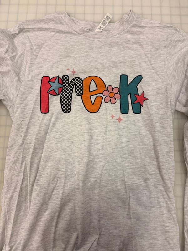 (S) Pre-K - Long Sleeve Ash (S) Pre-K - Long Sleeve Ash