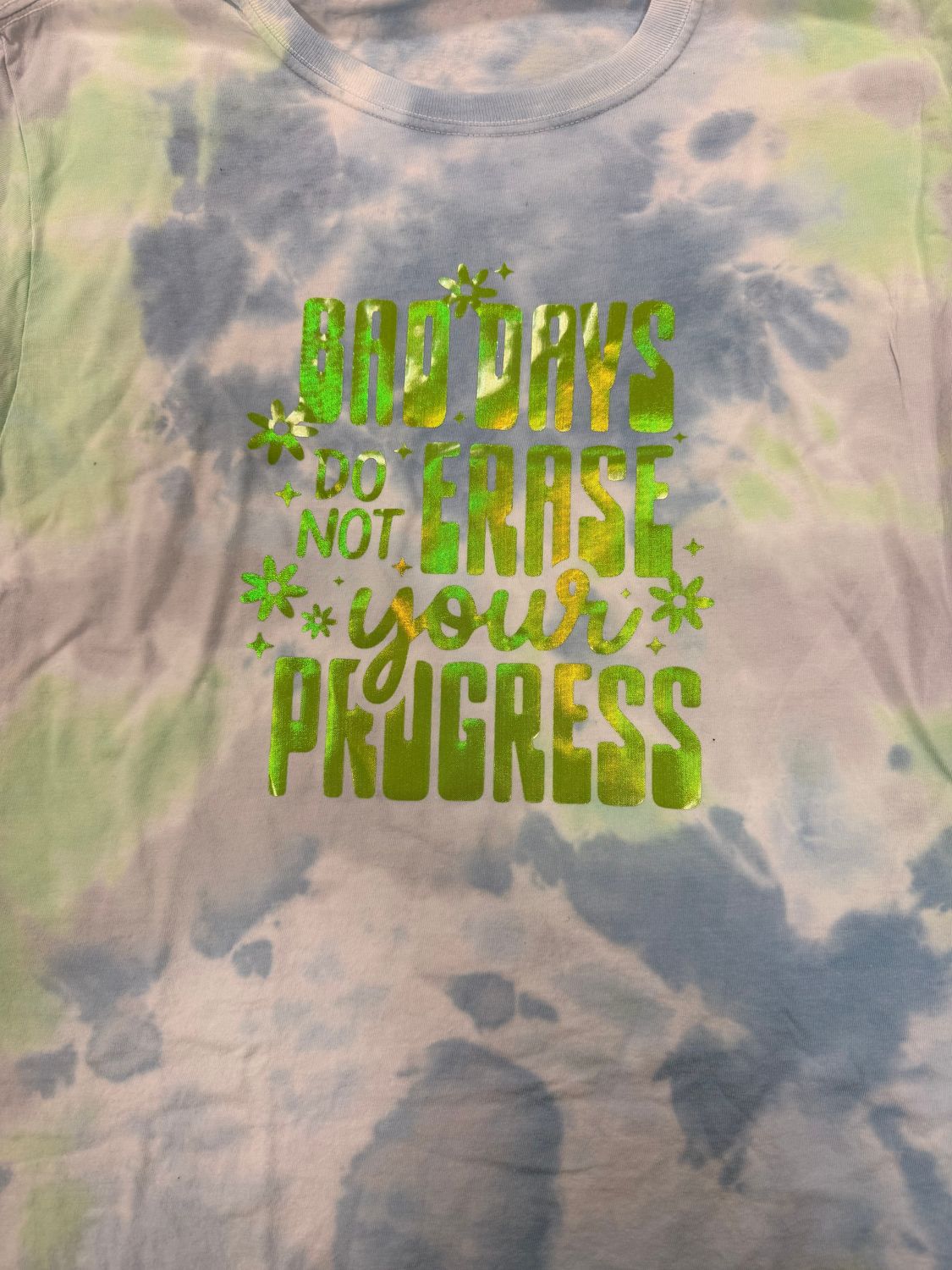 (M) Bad Days Don't Erase - Short Sleeve Tie Dye