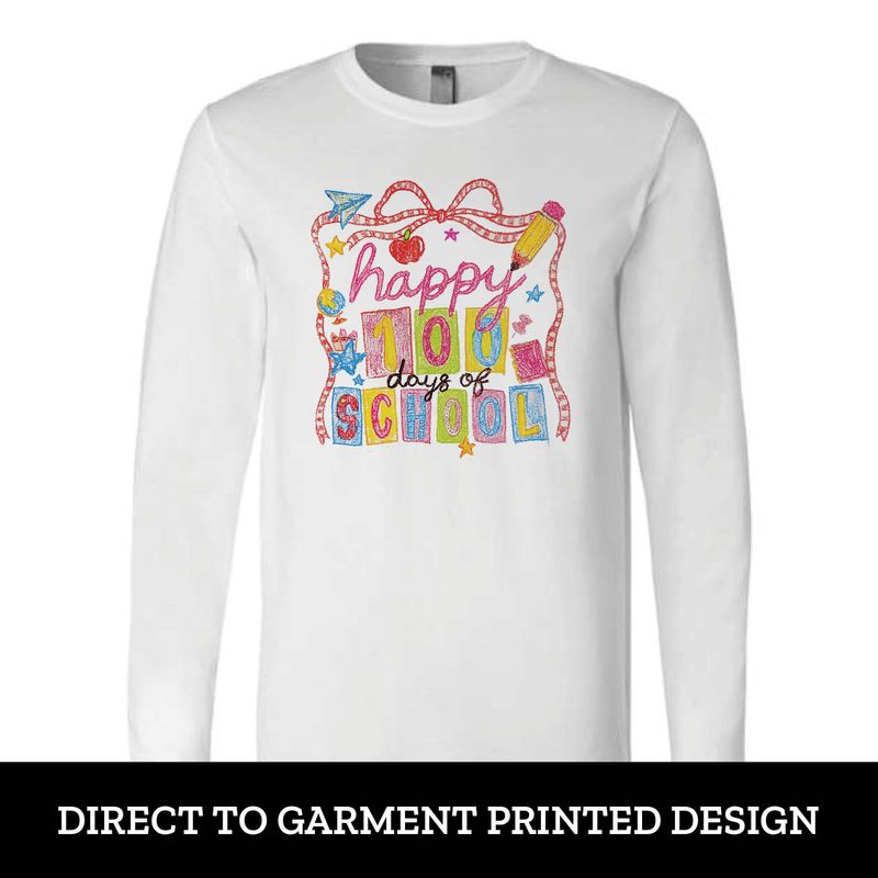 Happy 100 Days Long Sleeve Happy 100 Days Long Sleeve