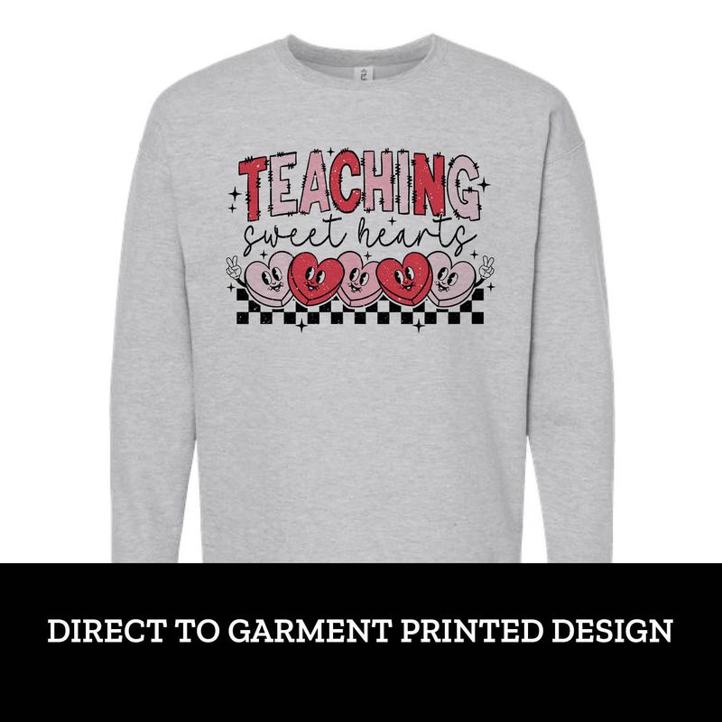 Teaching Sweet Hearts Fleece Crew