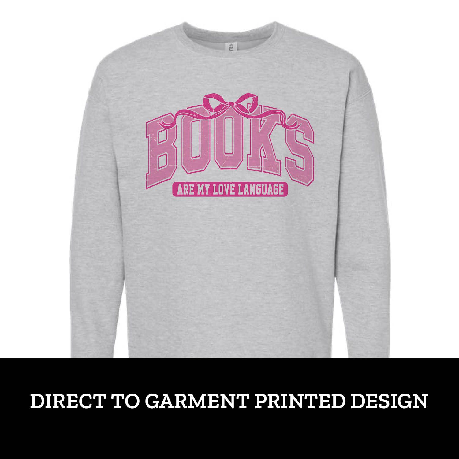 Books are My Love Language Fleece Crew