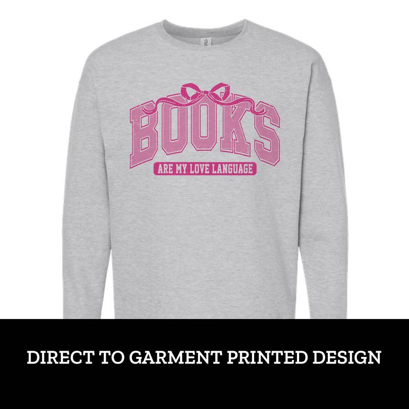 Books are My Love Language Fleece Crew