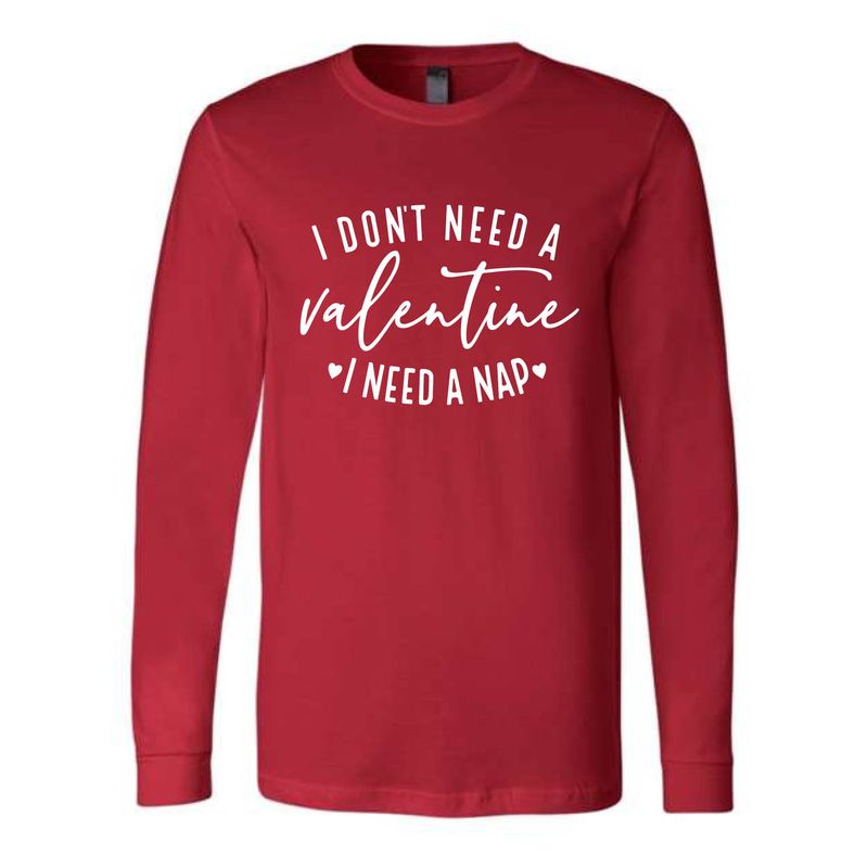 Customizable Need a Nap Long Sleeve