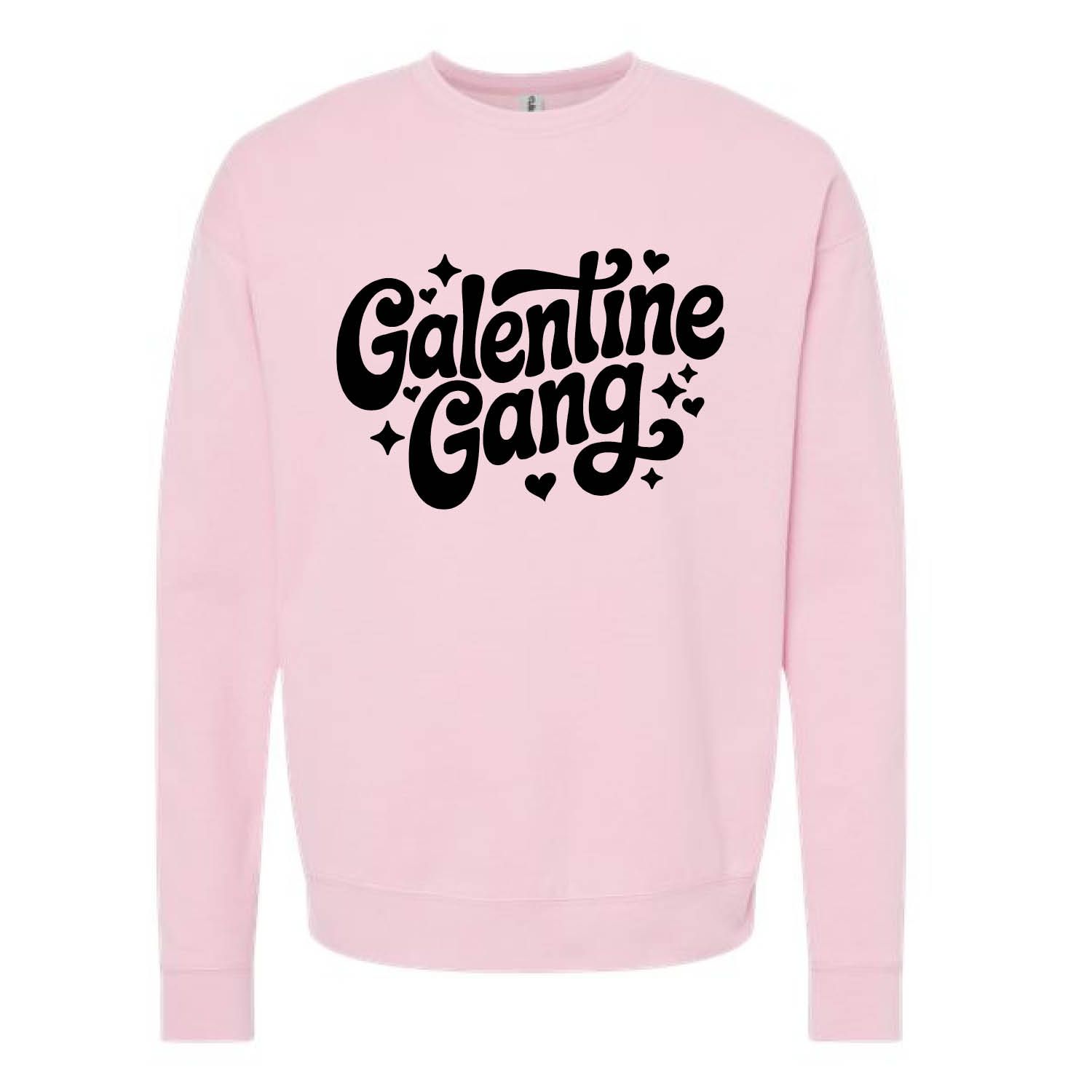 Customizable Galentine Gang Fleece Crew Customizable Galentine Gang Fleece Crew