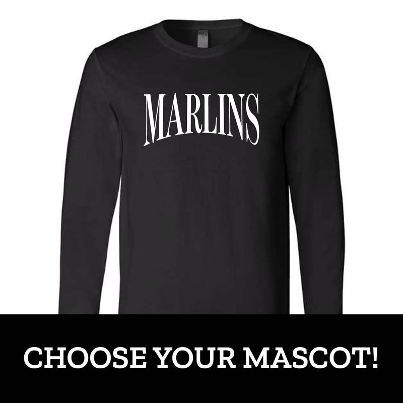 Customizable Arched Team Long Sleeve Customizable Arched Team Long Sleeve
