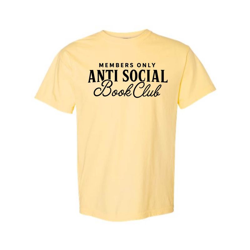 Customizable Anti Social Book Club Short Sleeve Customizable Anti Social Book Club Short Sleeve