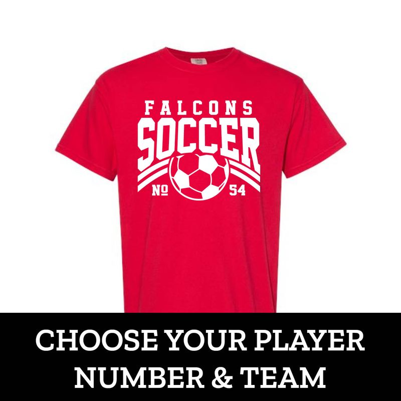 Customizable Team Soccer Number Short Sleeve