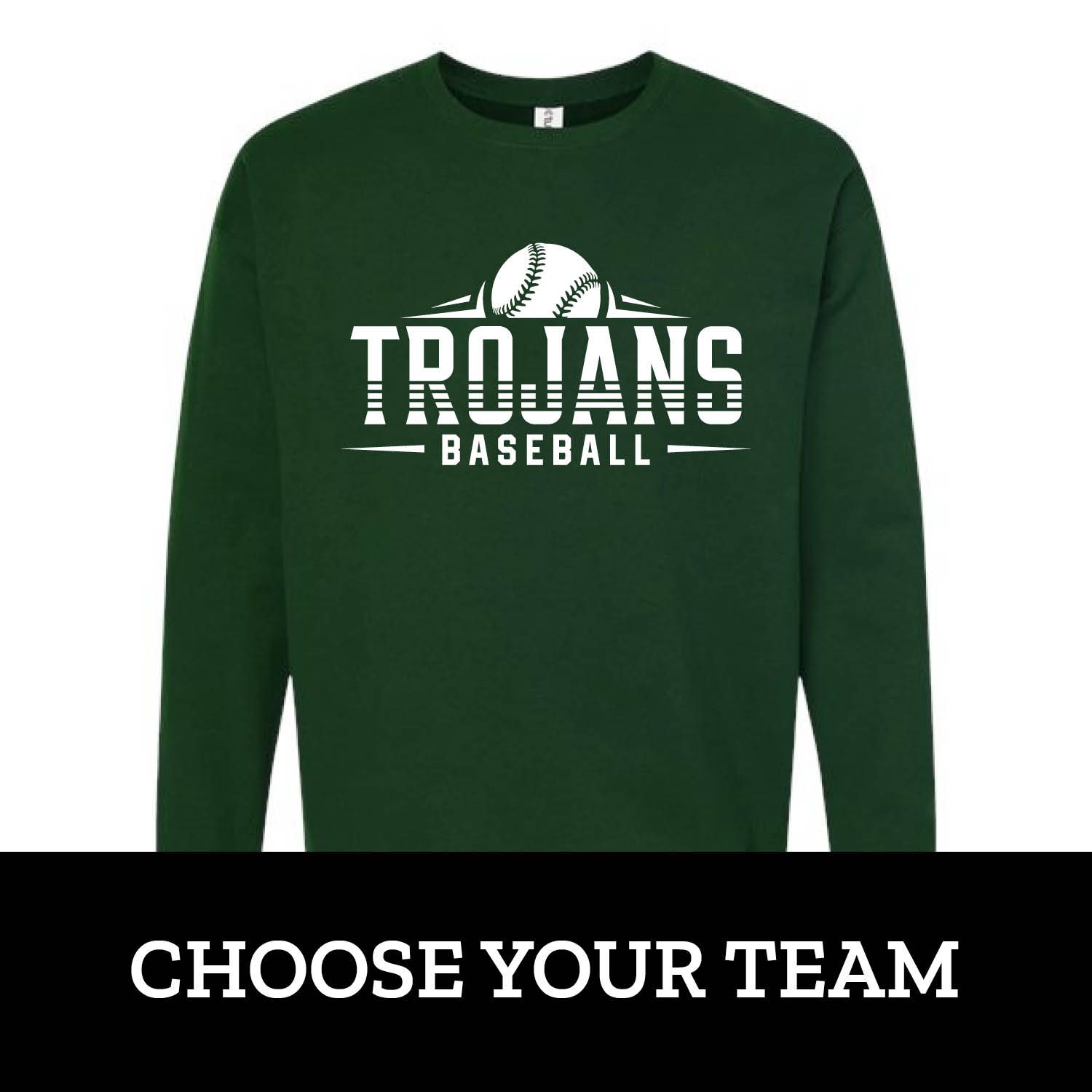 Customizable Baseball Team Fleece Crew