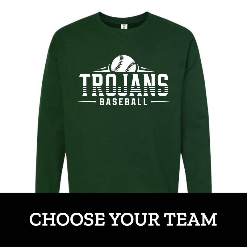 Customizable Baseball Team Fleece Crew