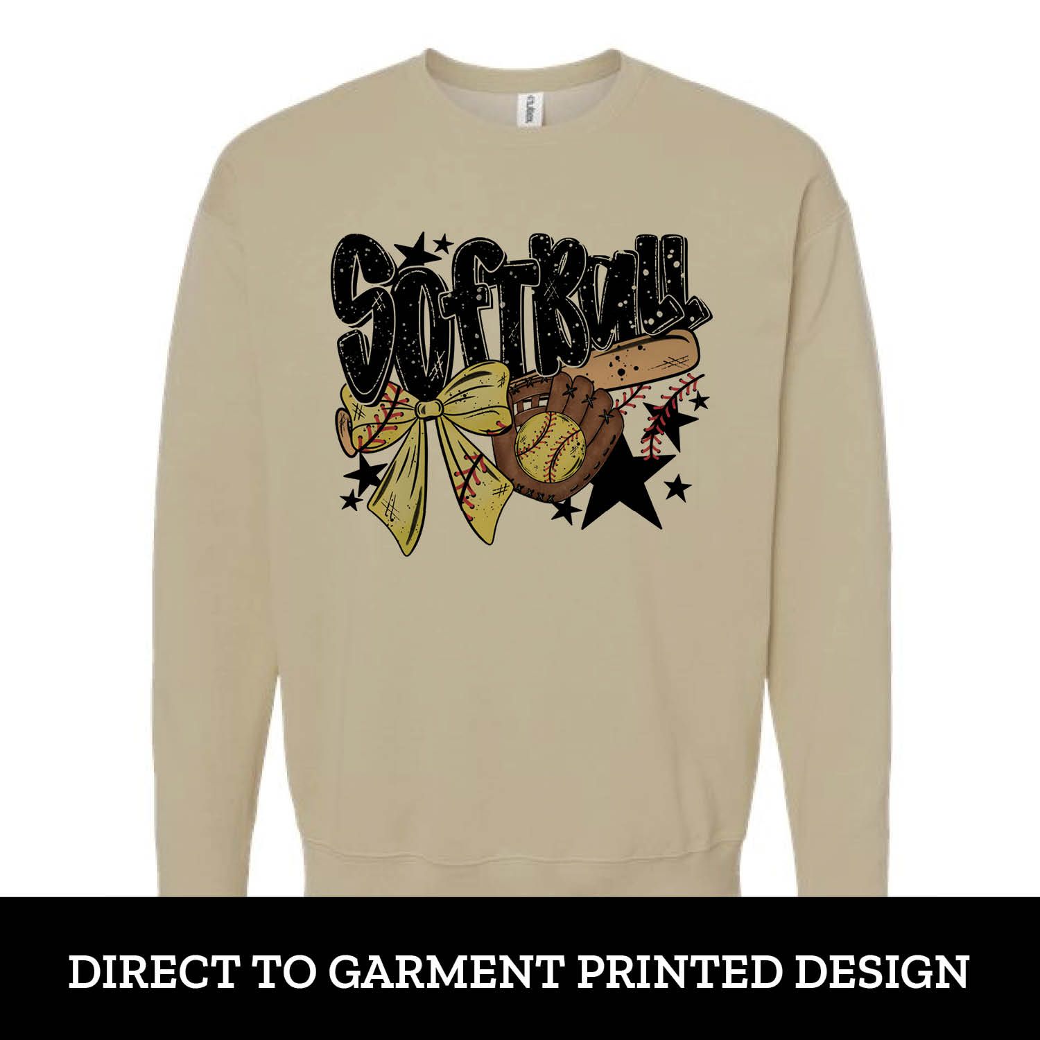 Softball Stars Fleece Crew