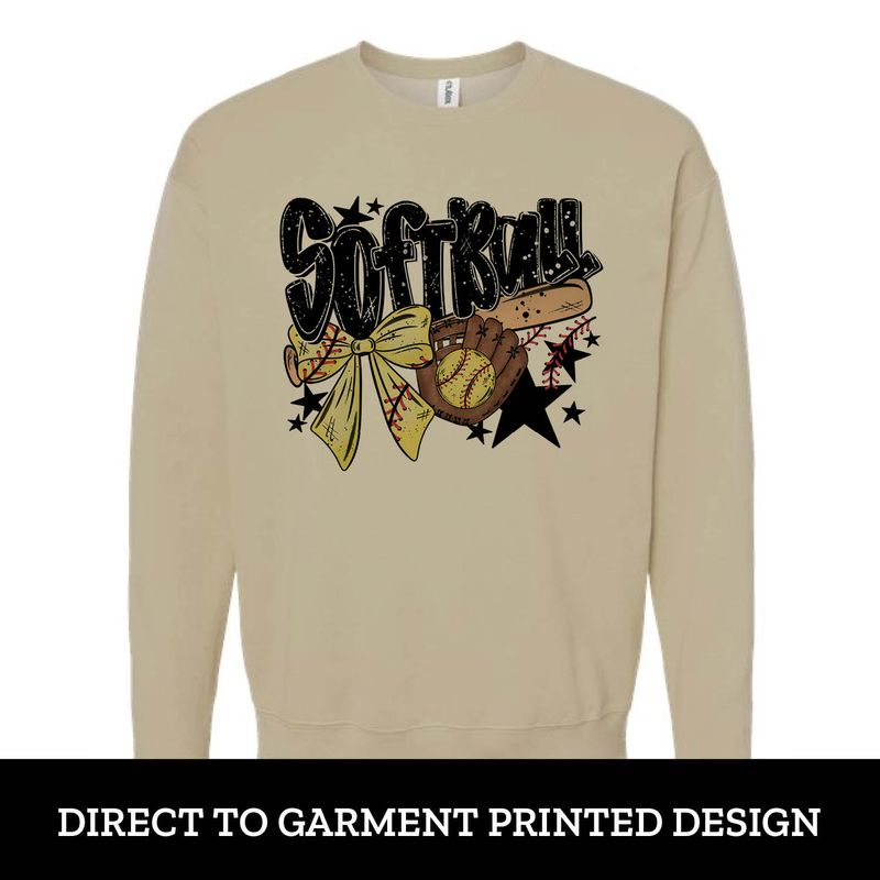 Softball Stars Fleece Crew