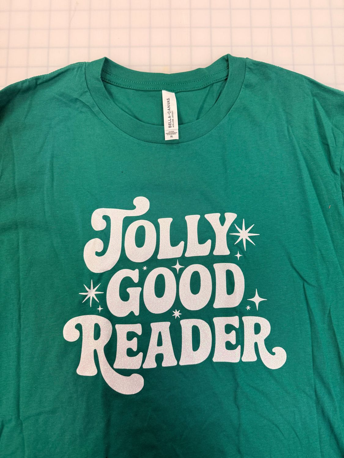 (XL) Jolly Good Reader - Long Sleeve Kelly