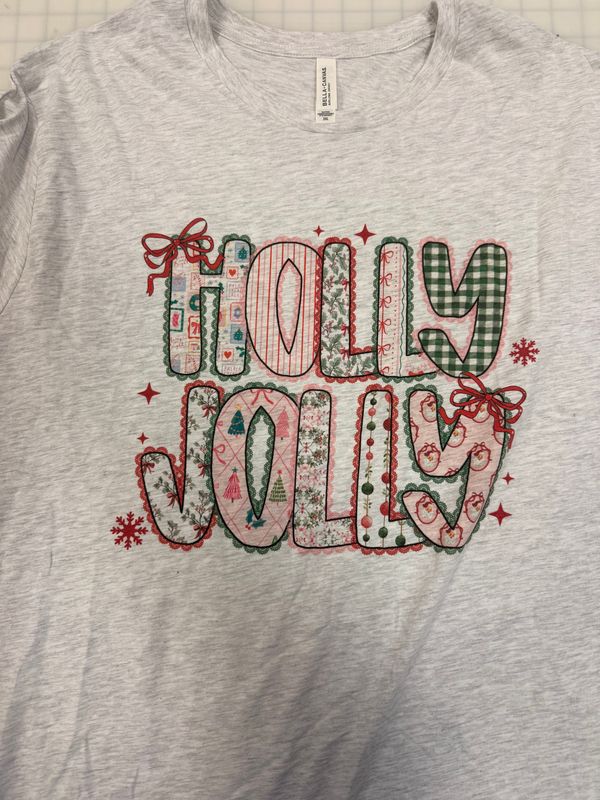 (3X) Holly Jolly - Long Sleeve Ash