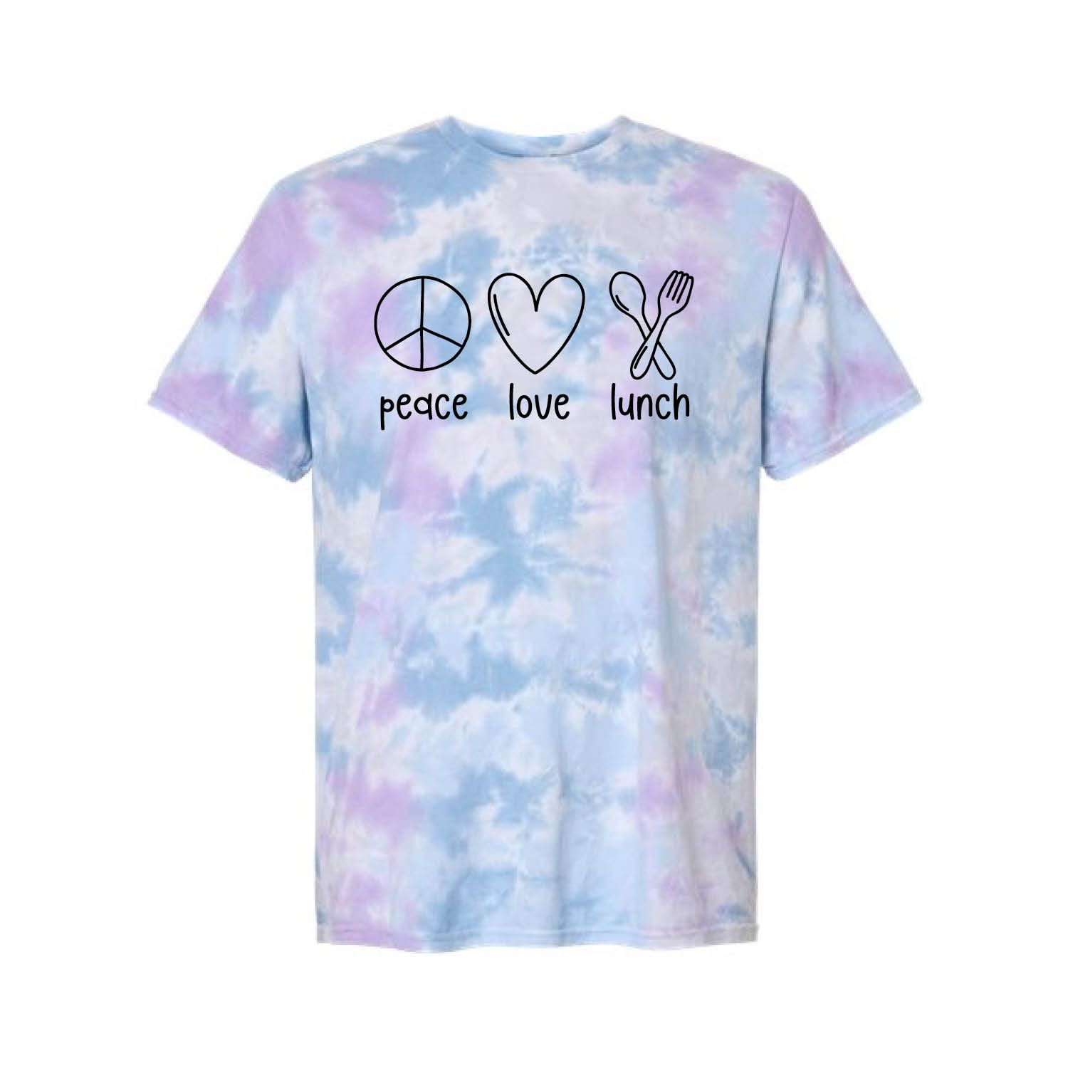 Customizable Peace Love Lunch Short Sleeve Customizable Peace Love Lunch Short Sleeve